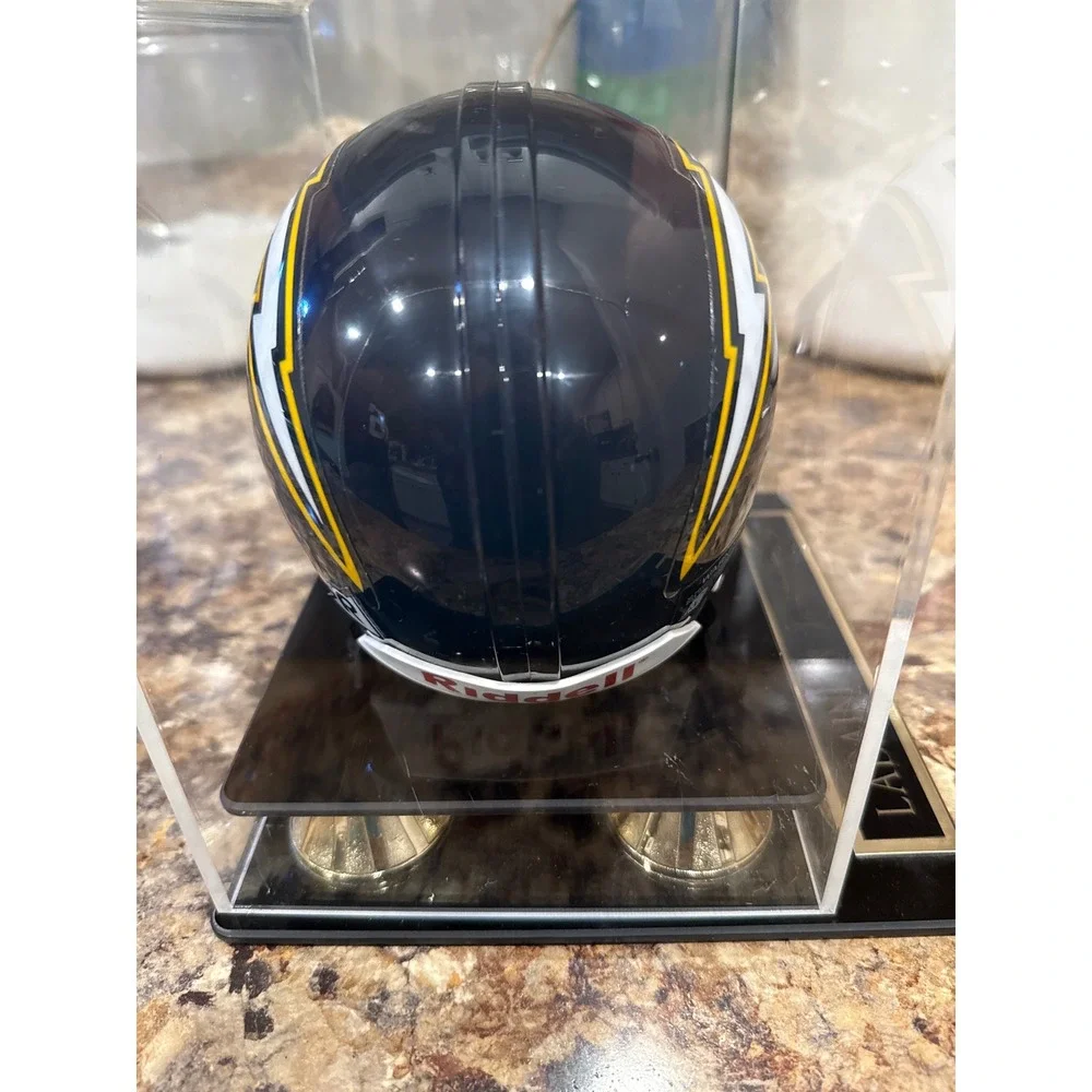 Los Angeles Chargers Mini Football Helmet Ladainian Tomlinson Autograph - Picture 4 of 5